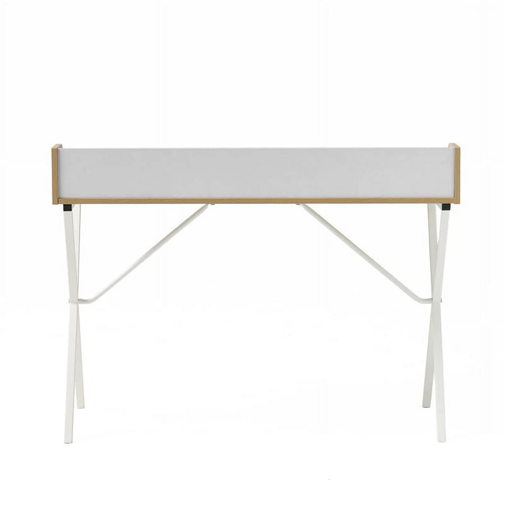 Oak and White Computer Desk Z2894