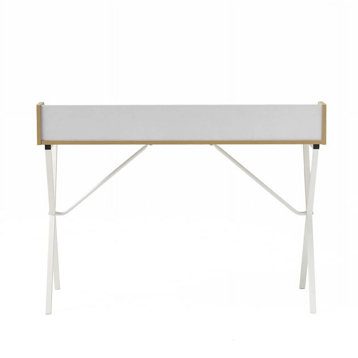 Oak and White Computer Desk Z2894