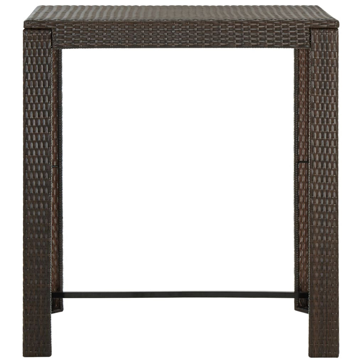 Brown Poly Rattan Patio Bar Table T908