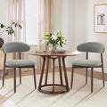 Green Fabric Upholstered Dining Chairs Set of 4 F1352