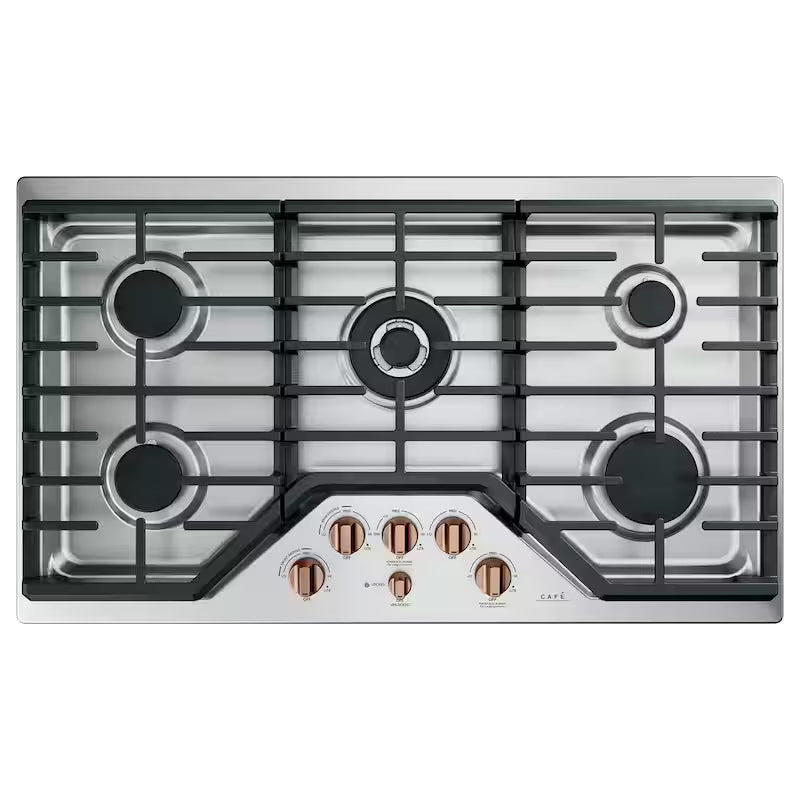 Brushed Copper Gas Cooktop Knob Kit N619