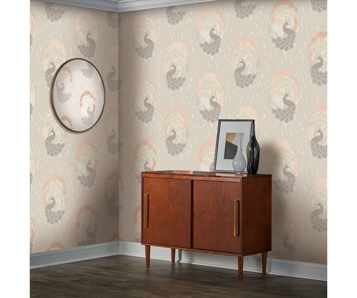 Peacock Bluff Self-Adhesive Removable Wallpaper F968835