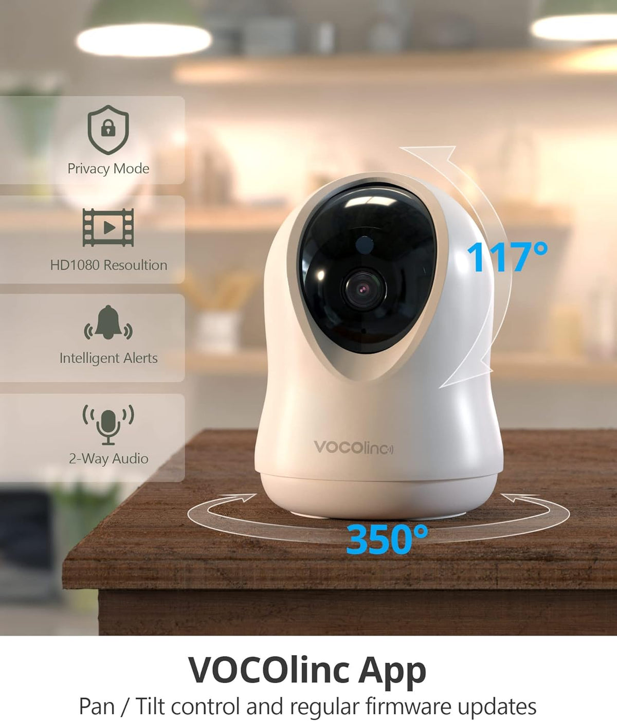 1080P HomeKit Indoor Security Camera with Night Vision and 2-Way Audio O2843