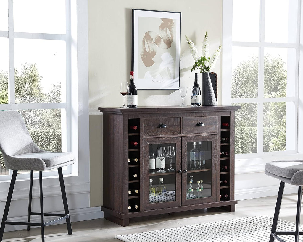 Charcoal Bar Cabinet Server Sideboard S9566