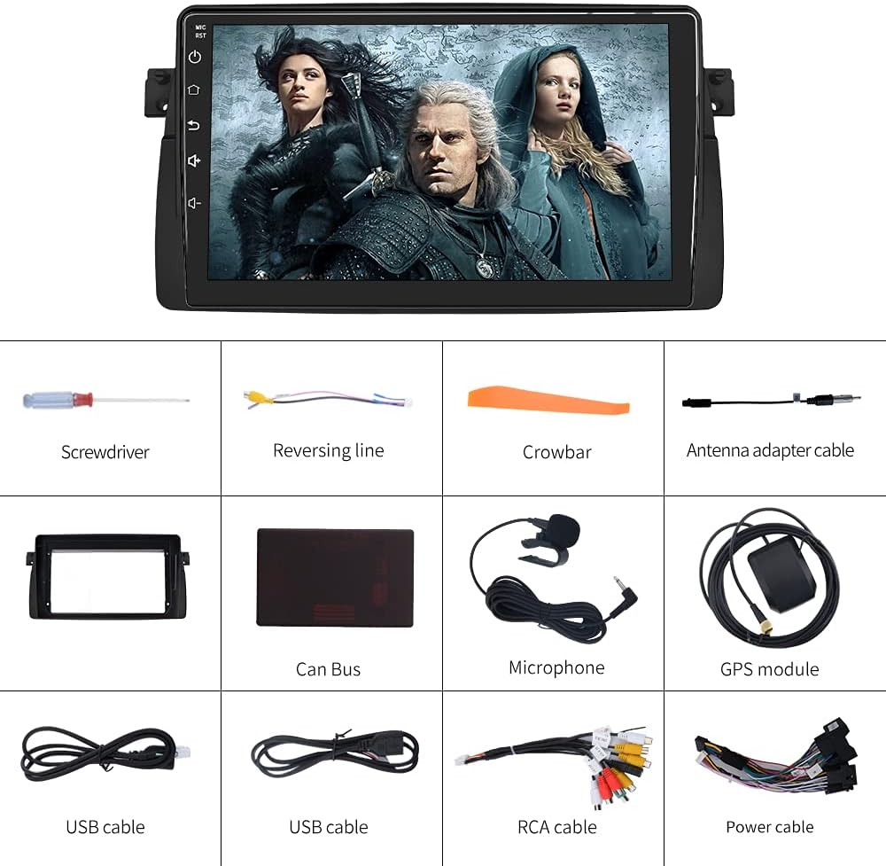 Car Radio Stereo for BMW 3 Series E46 1999-2004 Android 10.0 Carplay Android Auto C16432