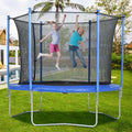 10 FT Trampoline with Safety Enclosure Net Spring Pad Y40505