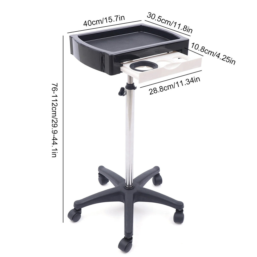 Beauty Salon Trolley Cart on Wheels Height Adjustable T779