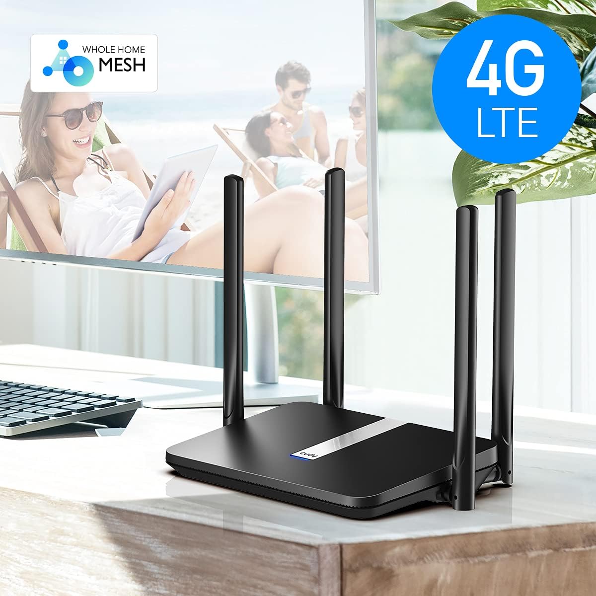 AC1200 Dual Band Unlocked 4G LTE Modem Router with SIM Card Slot H297