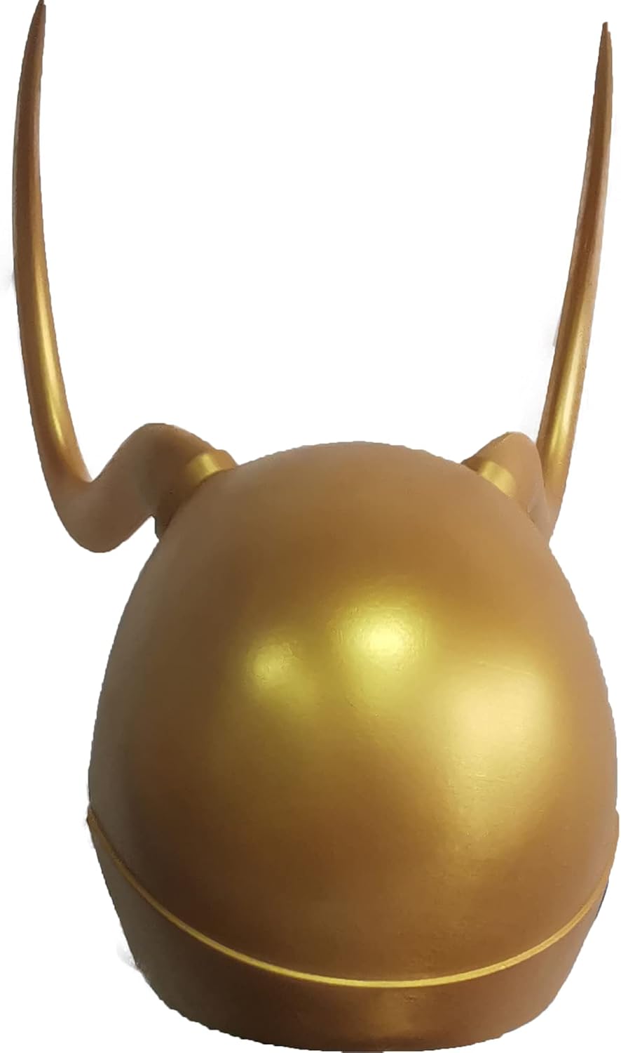 Gold Latex Crown Horn Helmet Mask Q30364