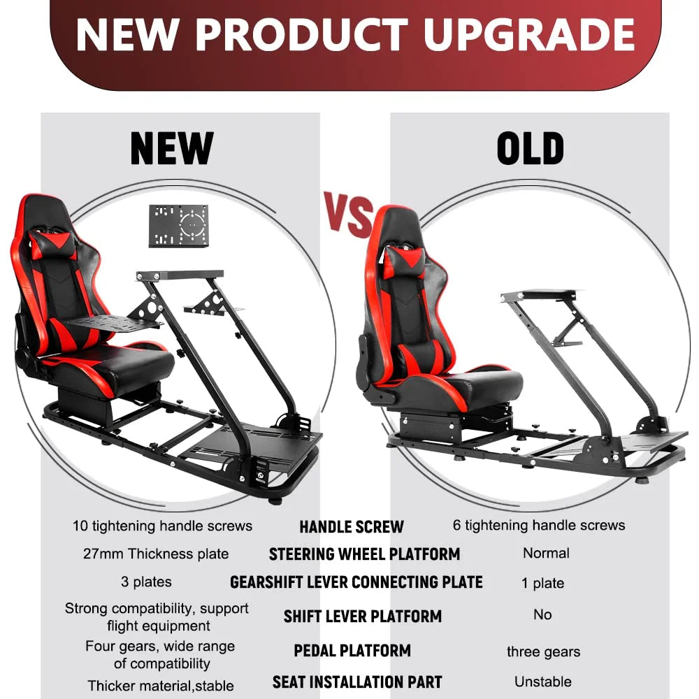 Racing Flight Sim Cockpit with Gaming Seat X61355
