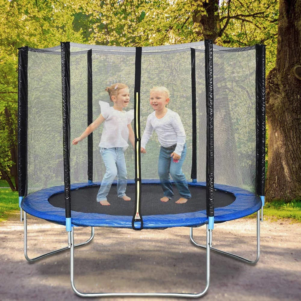 10 FT Trampoline with Safety Enclosure Net Spring Pad Y40505