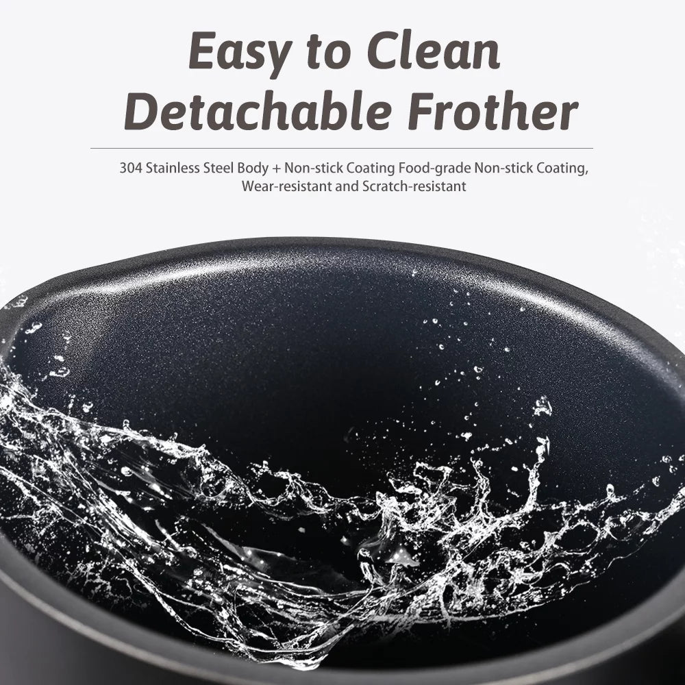 Electric Milk Frother Stainless Steel 4 in 1 400W 350ml C603