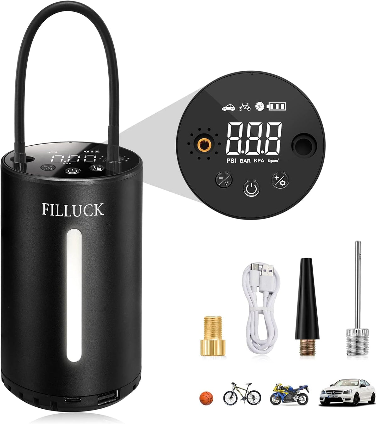 Bicycle Pump with Gauge, 120Psi Max, Pack of 2 T388