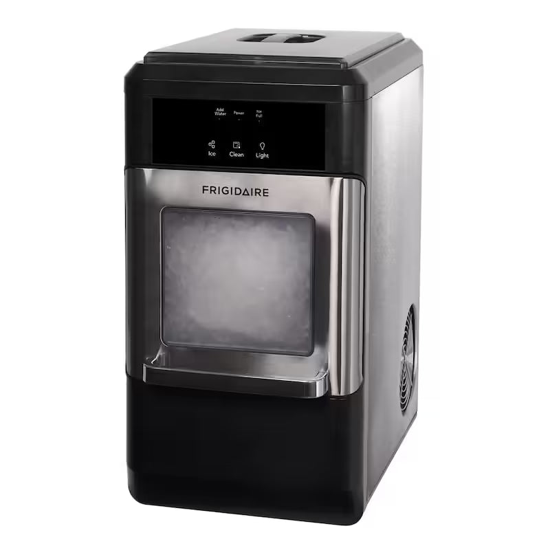 44 lbs. Freestanding Nugget Ice Maker in Stainless Steel and Black H531496