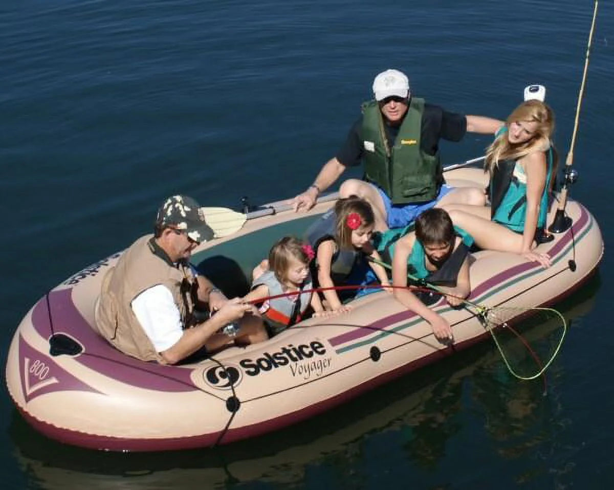 6-Person Inflatable Fishing Boat with Rod Holder R3167
