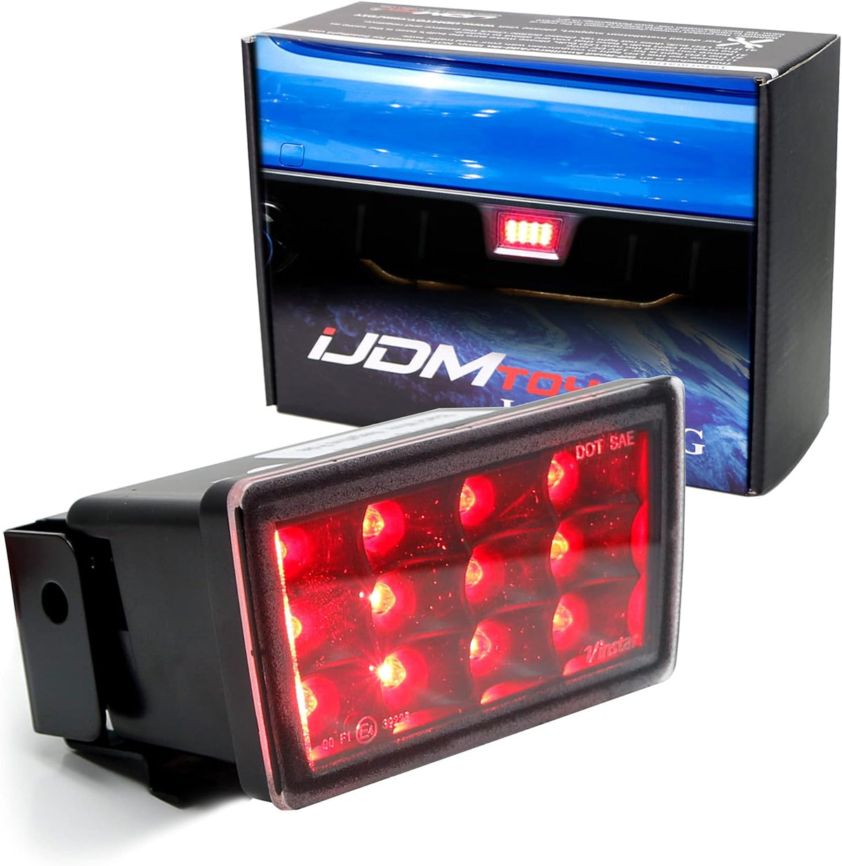 Red Lens Full LED Rear Fog Light Kit Pack of 2 B73018