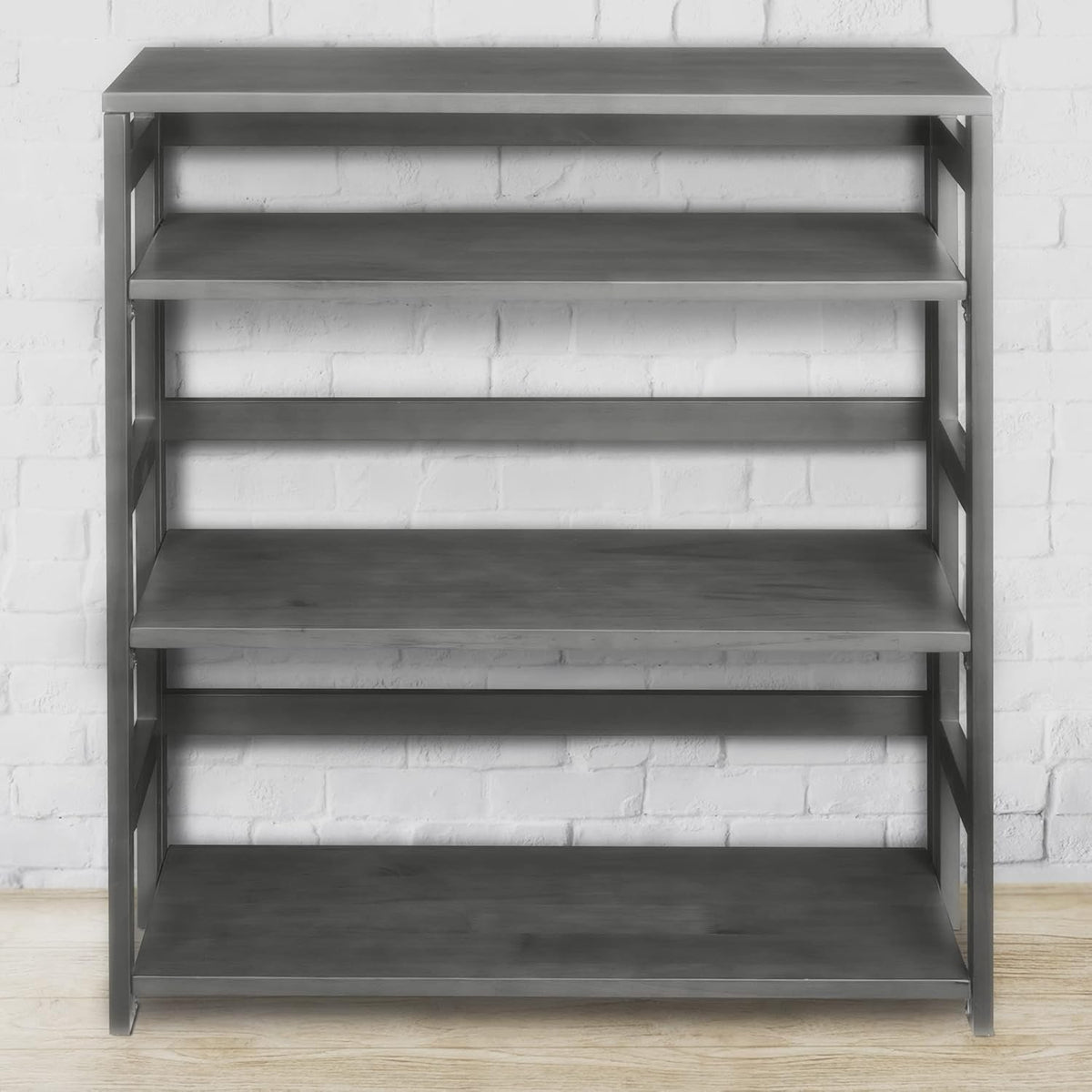 White Folding Bookcase G478