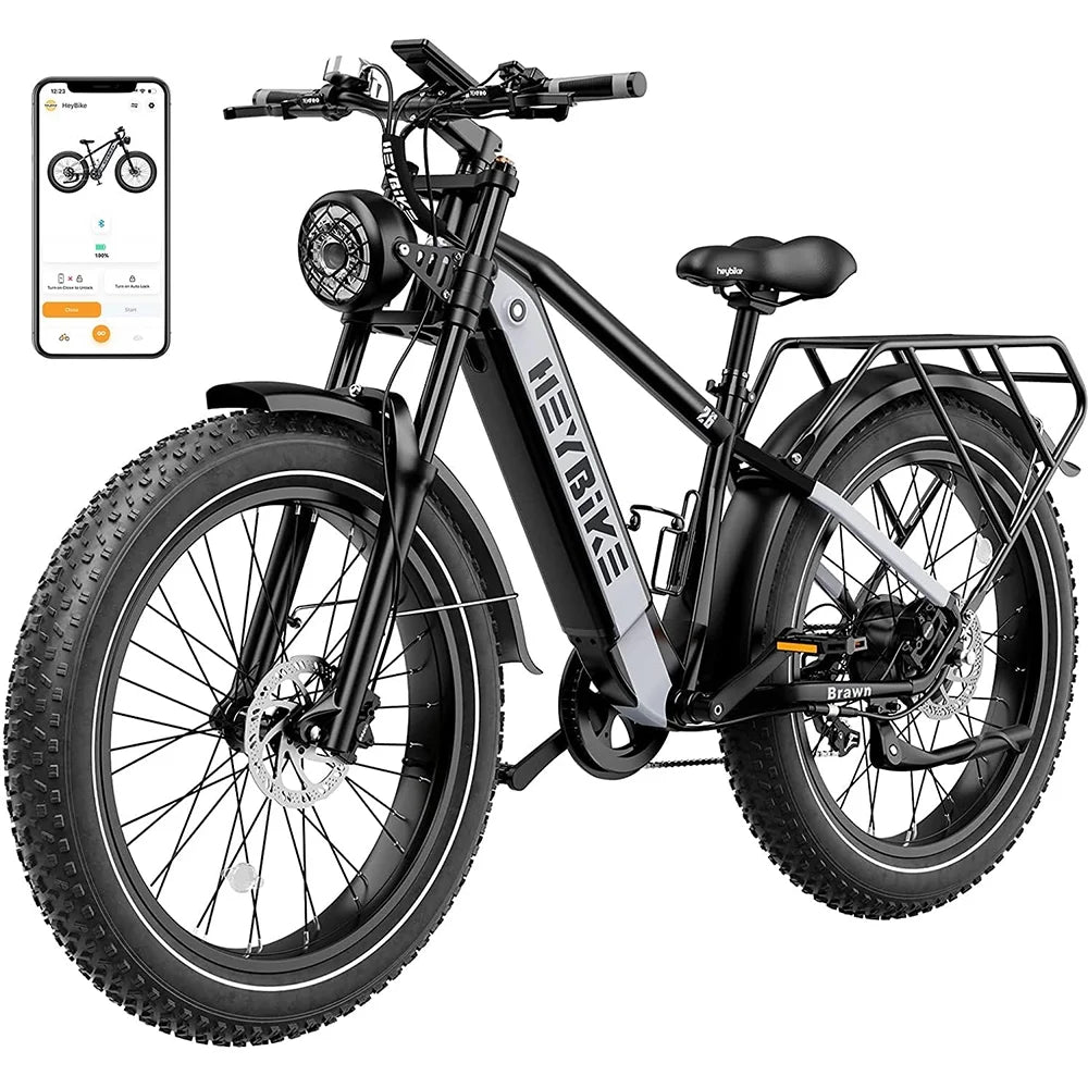 Electric Bike 750W Fat Tire 48V 18Ah Removable Battery 26'' Wheel S31955