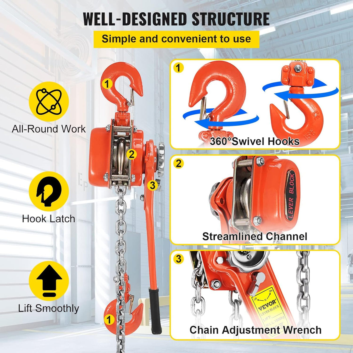 Orange Chain Hoist T17905