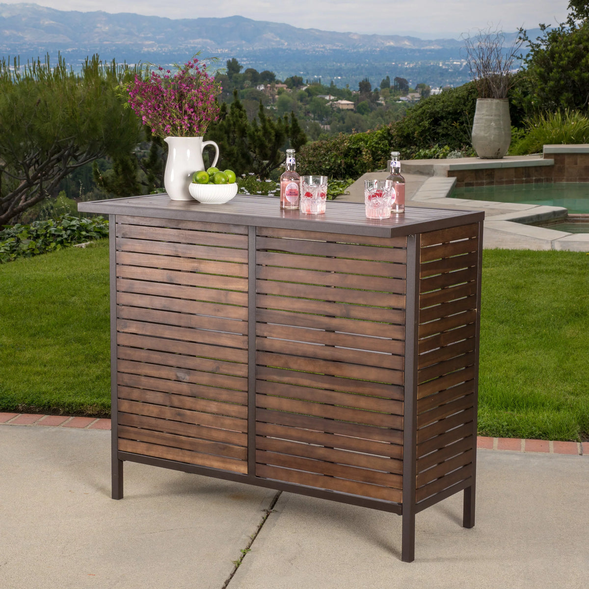 3 Piece Acacia Wood Bar Set H294
