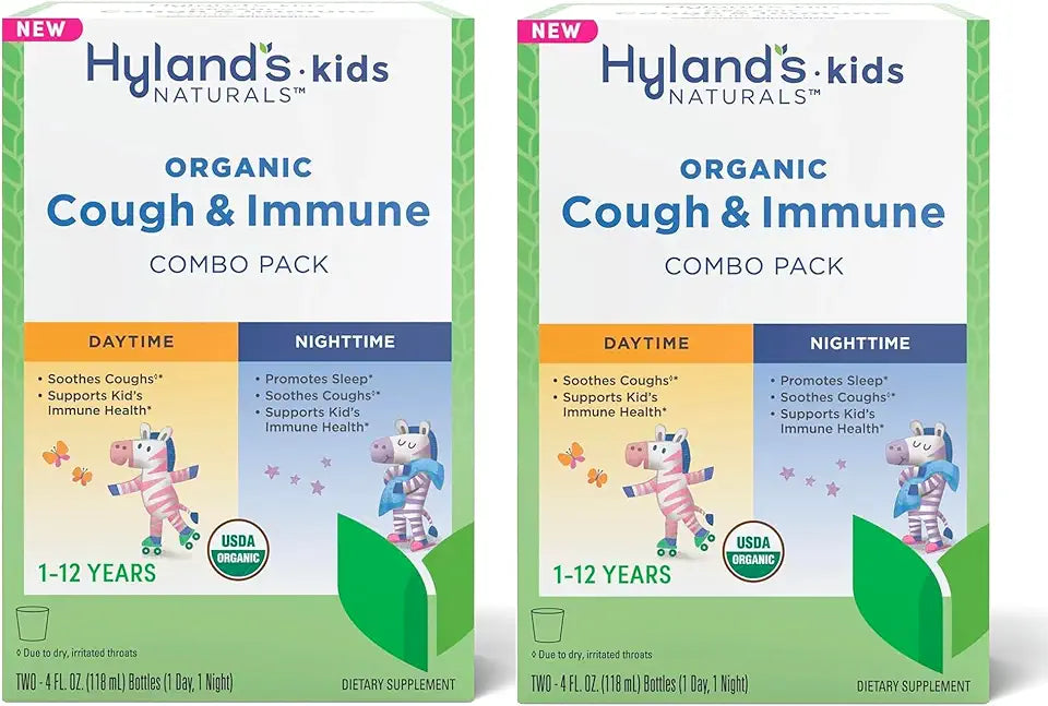 Organic Kids Cough and Immune Day and Night Combo Pack M1807