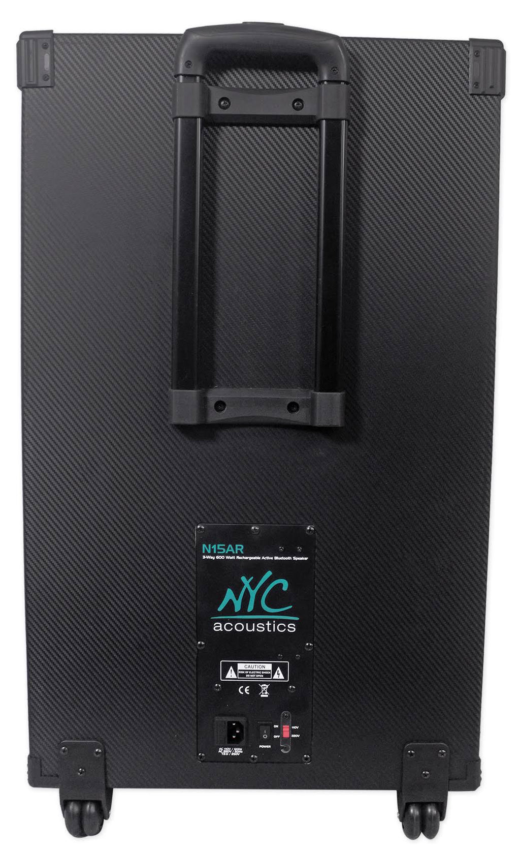 15x22 600W Rechargeable Powered Bluetooth Party Speaker with Mic E224