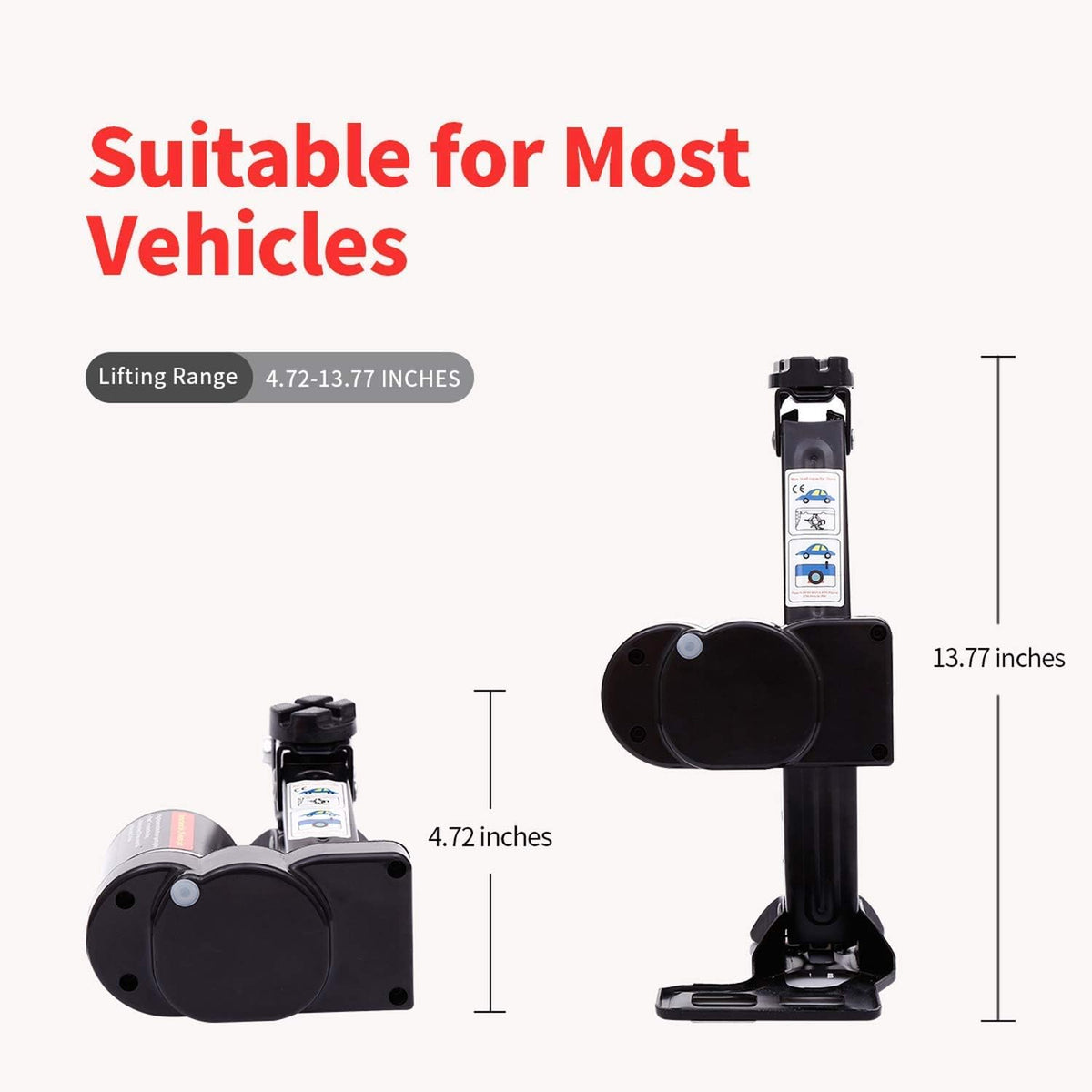 12V Electric Scissor Car Jack 2 Ton Q548