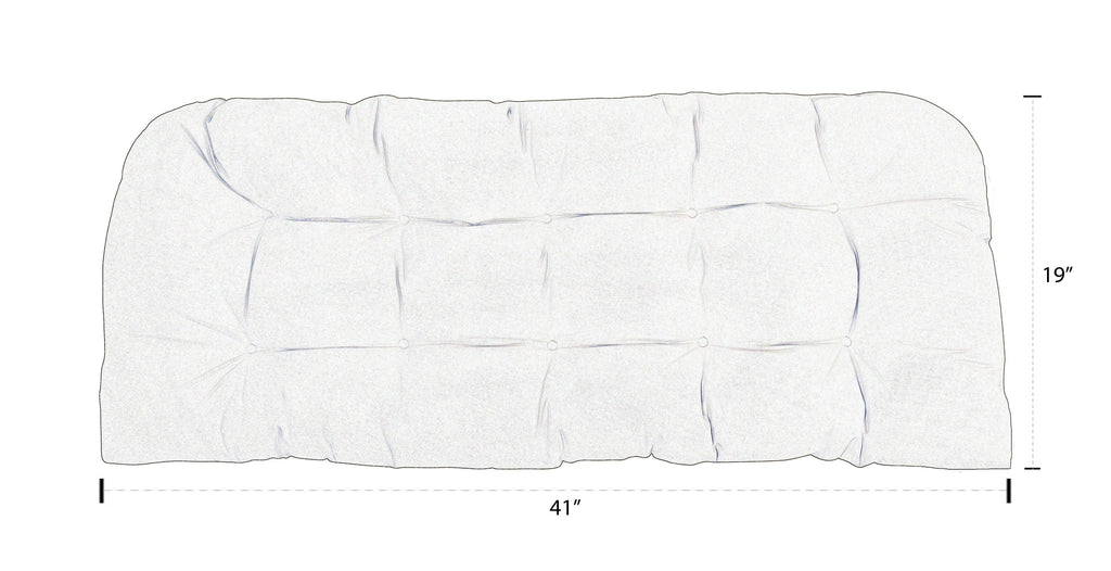 Indoor Outdoor Tufted Wicker Loveseat Settee U425