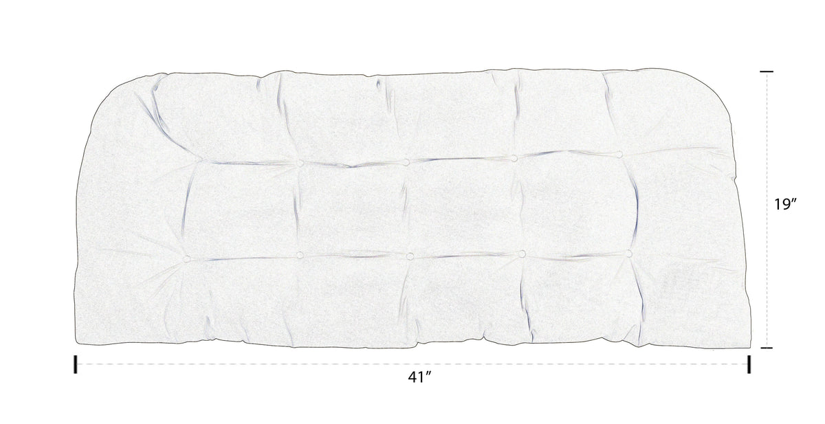 Indoor Outdoor Tufted Wicker Loveseat Settee U425