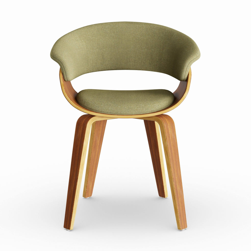 Cream Fabric Zebra Wood Dining Accent Chair Z431626