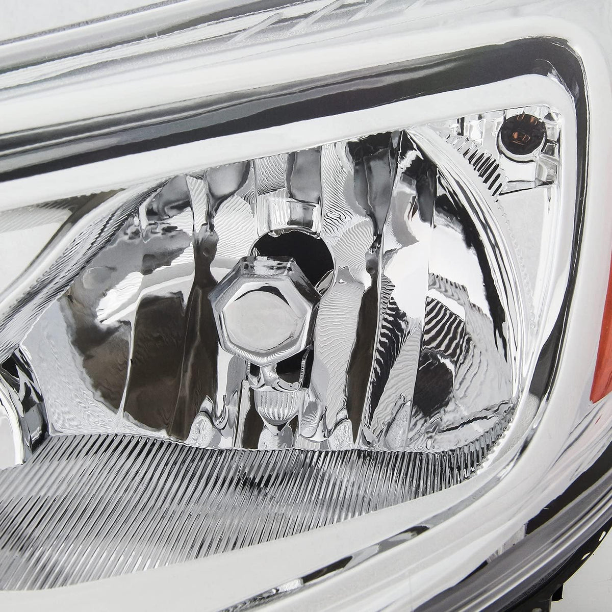 Chrome Trim Halogen Headlights Pair A8918