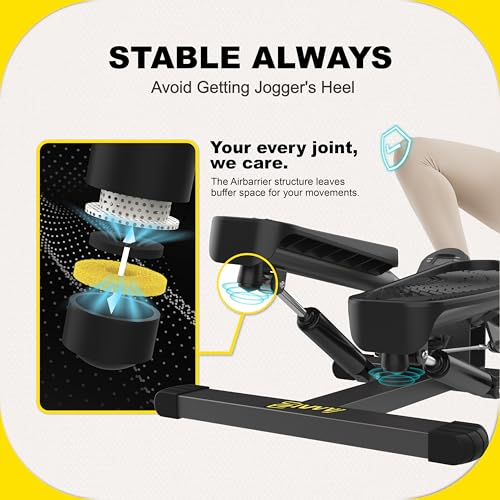 Stepper Machine with Resistance Bands, 300LBS Weight Capacity, Adjustable Step Height U927621