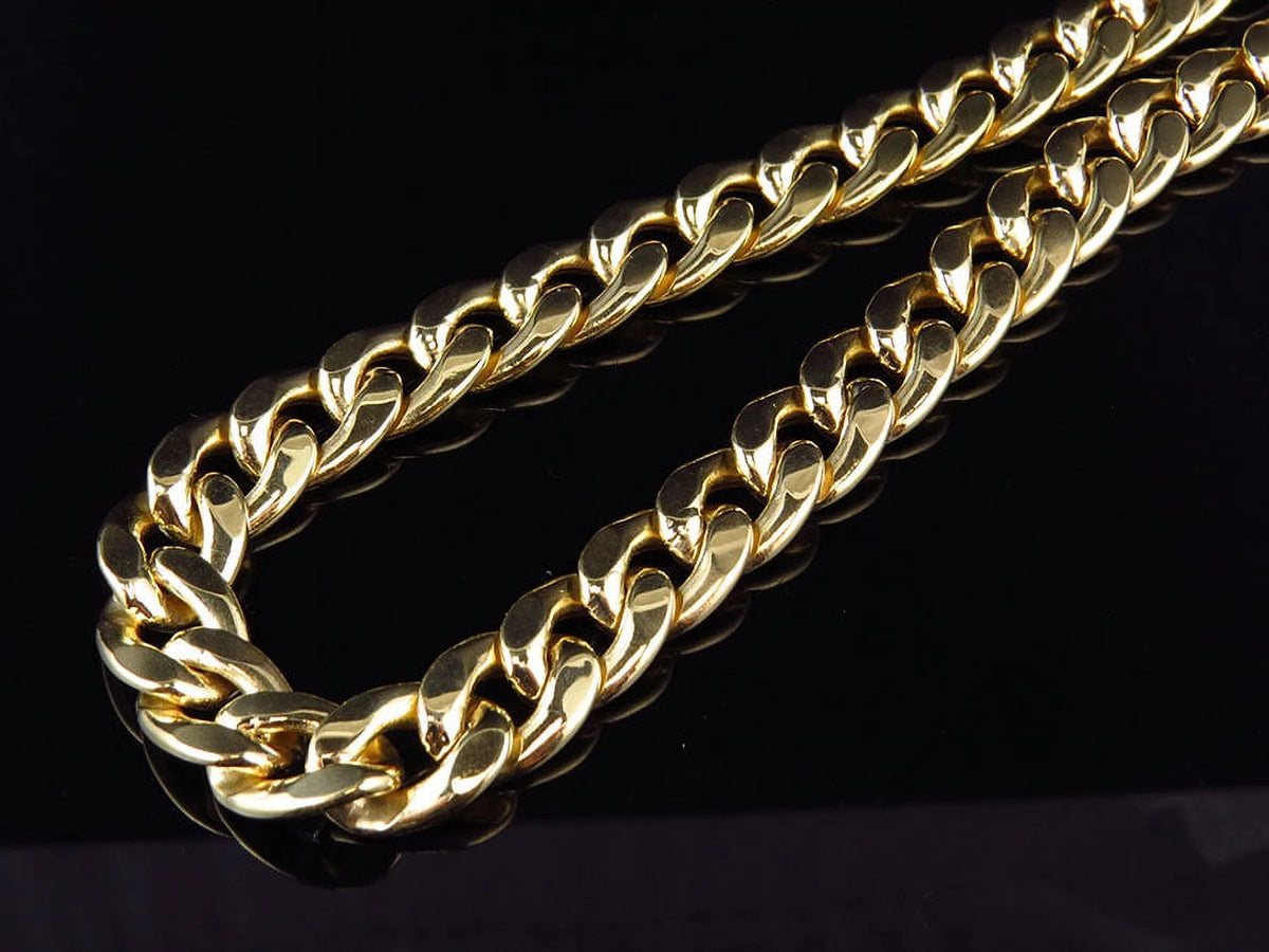 10K Yellow Gold Miami Cuban Link Necklace Chain 28"-36" A535230
