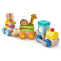 Wooden Stackable Train Set with Animal Toys & Locomotive U28573