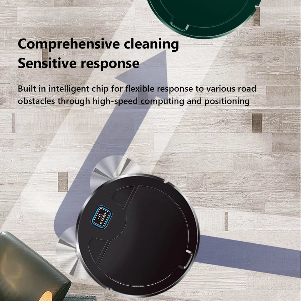 Black 3 In 1 Robotic Vacuum Cleaner M62980