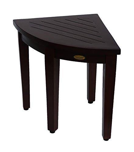 Teak Corner Shower Seat Stool Bench L29562
