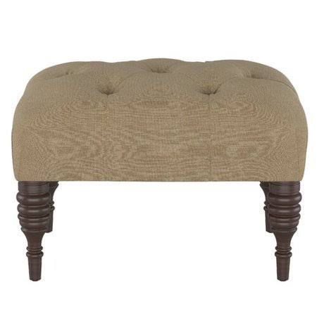 Sandstone Velvet Tufted Ottoman E990