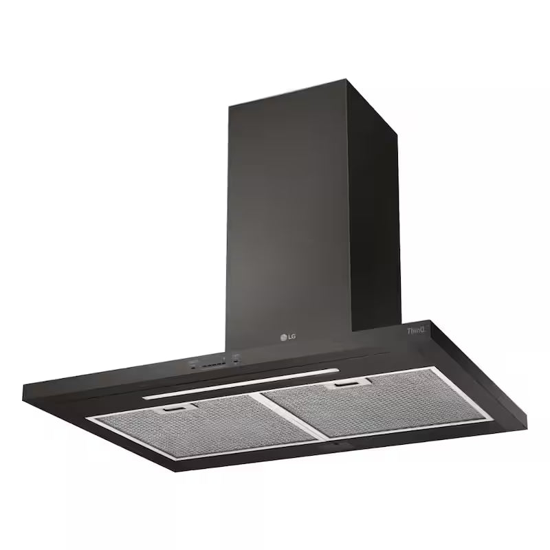 36 in. Smart Wall Mount Range Hood Black Stainless Steel L7549