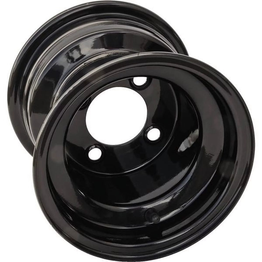Black 8x7 4/4 2.5+4.5 Steel Wheel G898