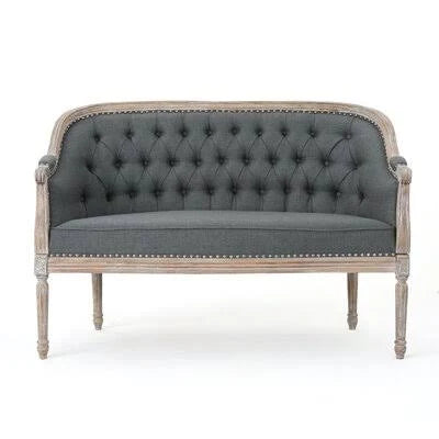 Dark Brown Loveseat P78424