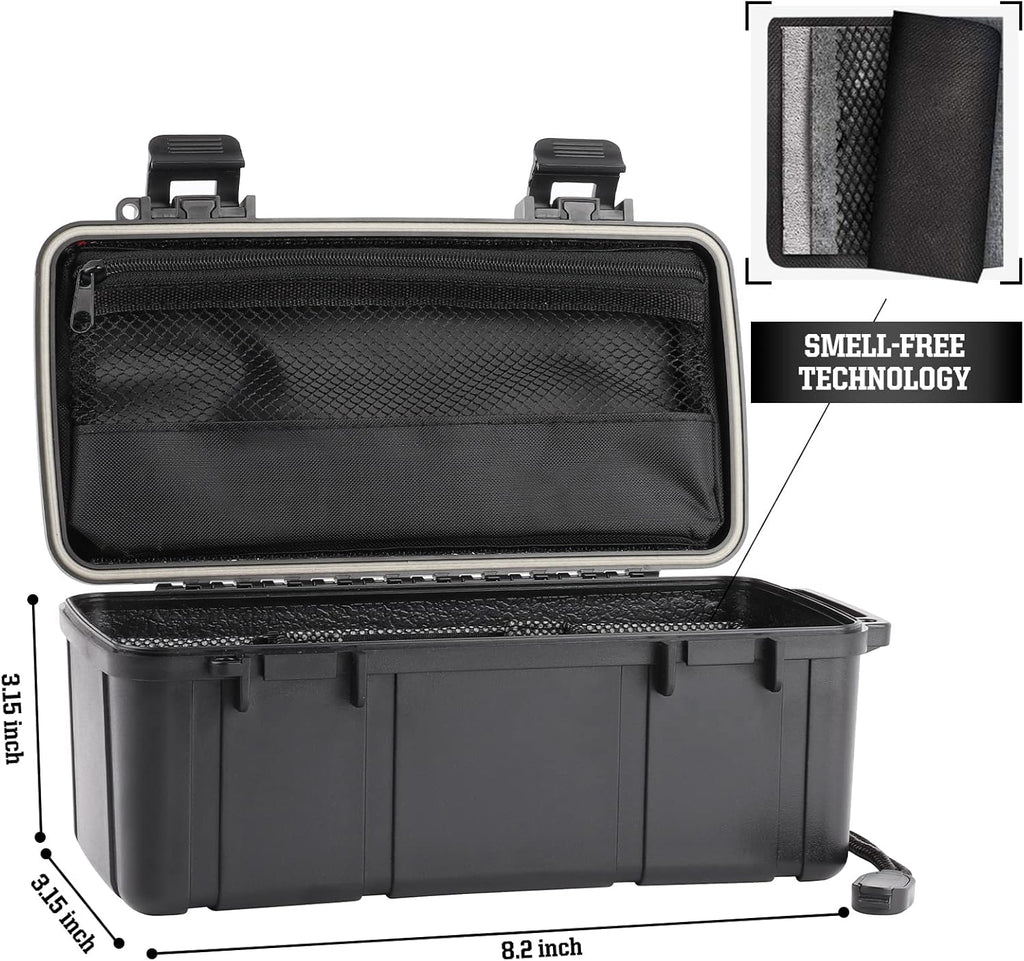 Black Storage Box with Easy Grip Handle ABS Plastic Pack of 2 Y45754