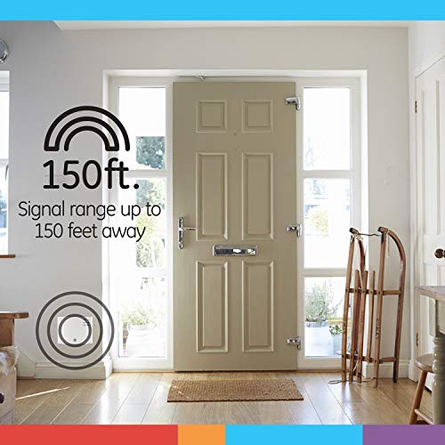 White Wireless Doorbell Kit with 2 Push Buttons and 8 Melodies X9847