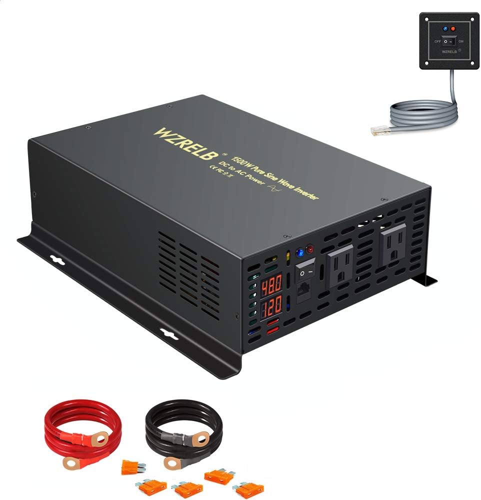 500W Pure Sine Wave Power Inverter 24V to 110V AC Converter Z4380