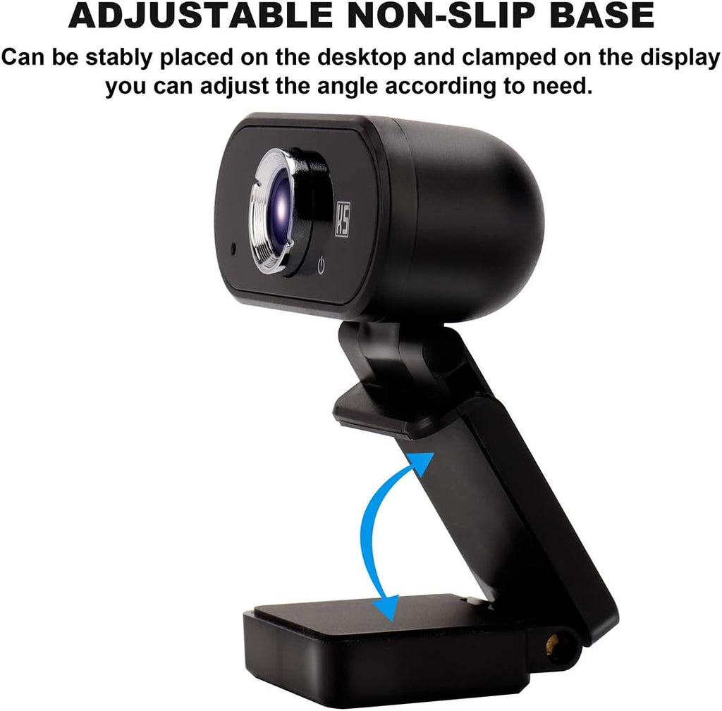 HD 1080P USB Webcam with Tripod and Privacy Cover, Pack of 2 E79621