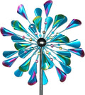 Kinetic Wind Spinners Outdoor Metal, 72 Inches Wind Catchers with Metal Stake L153062