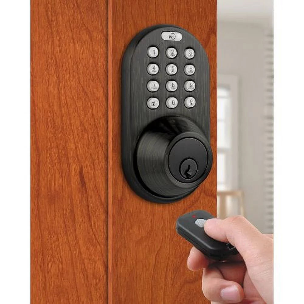 Antique Brass Digital Deadbolt Door Lock W1144
