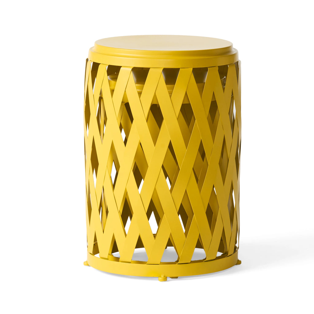 Iron Side Table Set Matte Yellow M134193