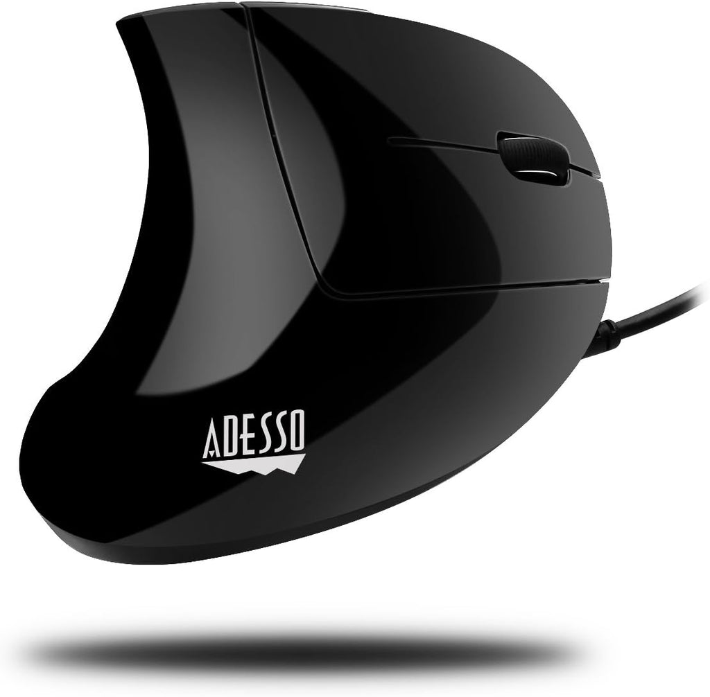 Glossy Black USB Optical Mouse with Scroll Wheel V685
