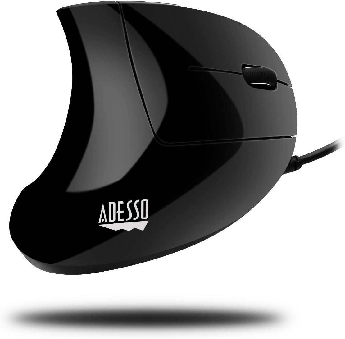 Glossy Black USB Optical Mouse with Scroll Wheel V685