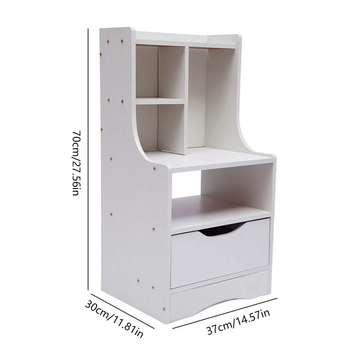 Wooden Nightstand with Drawer D105